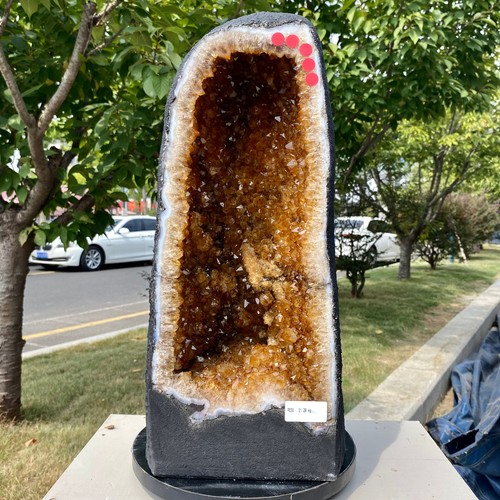 89lb natural citrine geode - 46.89lb,